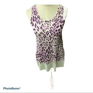 JENNIFER LOPEZ PURPLE TlE DYED TOP